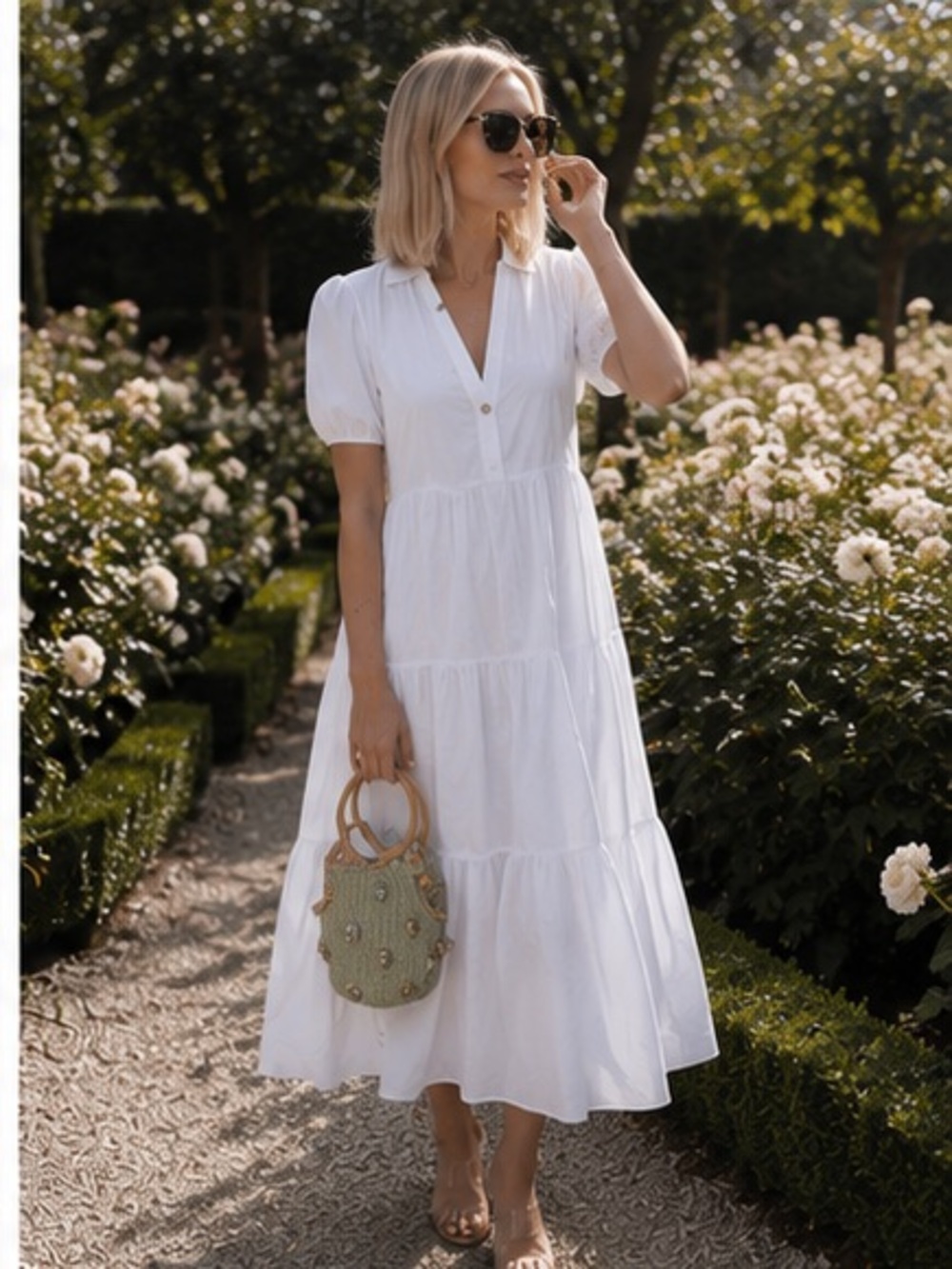 Zara  midi dress bloggers favorite - Picture 9 of 13